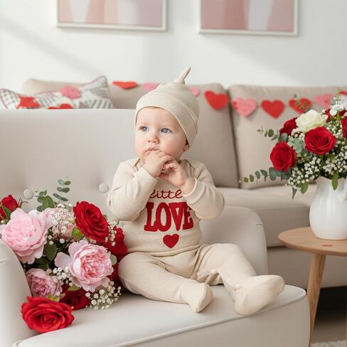 Ledy Champswiin Newborn Coming Home Outfit and Hat Baby Boy Girl Footie Romper Jumpsuit Cute Infant Clothes Set in Kuwait