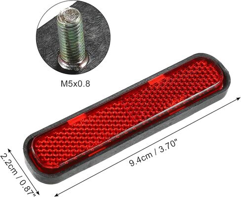 Generic Universal Reflector for Motorcycle Scooter Bicycle Safety Spoke Reflective with Screw Red in Saudi Arabia