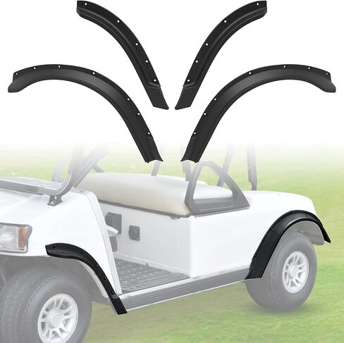 مشاعل الحاجز الأمامي والخلفي من SAUTVS متوافقة مع ملحقات عربة الجولف Club Car DS 1993+، واقيات الطين المدمجة لسيارات Club Car DS 1993+ القياسية وغير المعدلة لعربات الجولف فقط in Saudi Arabia