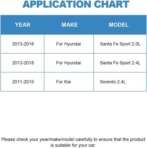 ECCPP A/C قابض الضاغط 2013 2014 2015 2016 2017 2018 مناسب لسيارة Hyundai Santa Fe Sport 2.0L 2.4L 2011-2015 مناسب لكيا سورينتو 2.4L قابض تيار متردد للتبريد السريع in Saudi Arabia