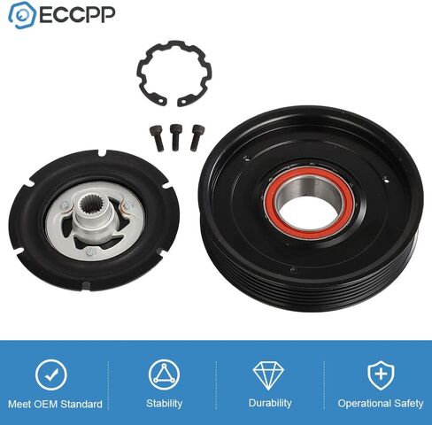 ECCPP A/C قابض الضاغط 2013 2014 2015 2016 2017 2018 مناسب لسيارة Hyundai Santa Fe Sport 2.0L 2.4L 2011-2015 مناسب لكيا سورينتو 2.4L قابض تيار متردد للتبريد السريع in Saudi Arabia