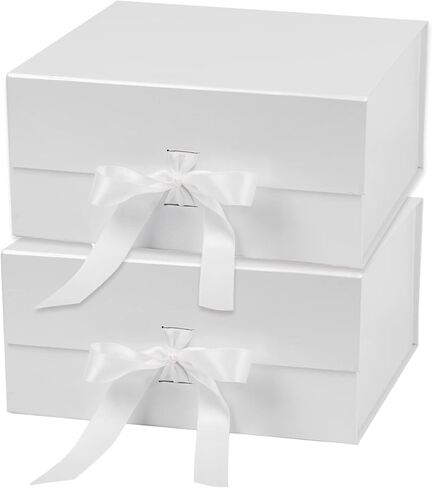 WRAPAHOLIC 1 Pcs 9.8x5.9x3.1 Inches Forest Green Gift Box with lids - Collapsible Gift Box with Magnetic Closure and 2 Pcs White Tissue Paper, Perfect for Birthday, Party, Holiday, Wedding in Kuwait