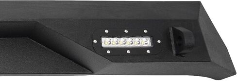 Rear Bumper For 2007-2018 Jeep Wrangler JK JKU Unlimited Paintable Armor, D-Rings Off-Road Equipped With D-Rings, 2" Hitch Receiver & LED Lights in Saudi Arabia