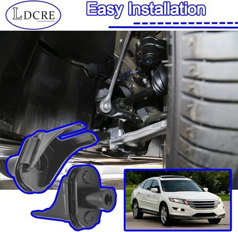 2PCS Front Center Engine Mount Set for Honda Accord 2003–2012, Crosstour 2010–2011 & Acura TL TSX 2004–2014 – Left & Right Motor Mounts Replace 50280SDAA01, 50285SDAA01 in Saudi Arabia