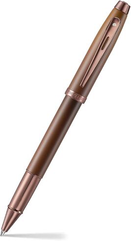 Sheaffer 100 9374 Coffee Edition Matt Brown Fountain Pen with Regal Brown PVD Signature mid band - Medium Point in Saudi Arabia