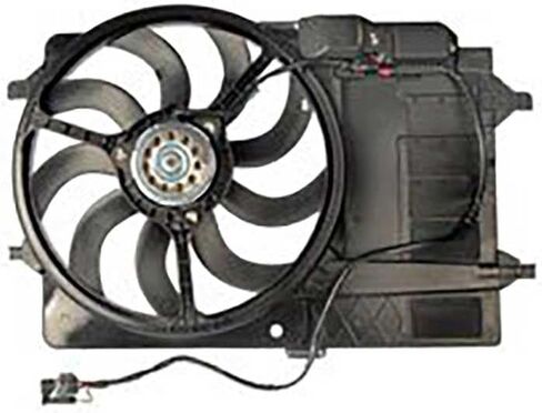 Engine Cooling Fan Assembly 1PC Replaces 17101475577, 17107529272 Compatible with Mini Cooper 2002 2003 2004 2005 2006 2007 2008 in Saudi Arabia