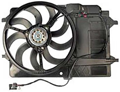 Engine Cooling Fan Assembly 1PC Replaces 17101475577, 17107529272 Compatible with Mini Cooper 2002 2003 2004 2005 2006 2007 2008 in Saudi Arabia
