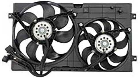 Engine Cooling Fan Assembly 1PC Replaces 1C0121206A, 1C0121206B Compatible with Volkswagen 1998 1999 2000 2001 2002 2004 2005 2006 2003 in Saudi Arabia