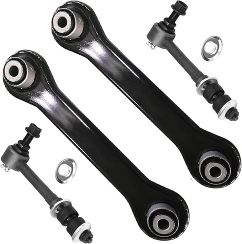 Detroit Axle - Rear 4pc Control Arms Kit for 2008-2017 Chevrolet Equinox, 2010-2017 GMC Terrain, 2008-2009 Pontiac Torrent, 2 Lower Forward Control Arms 2 Sway Bar Links Replacement in Saudi Arabia