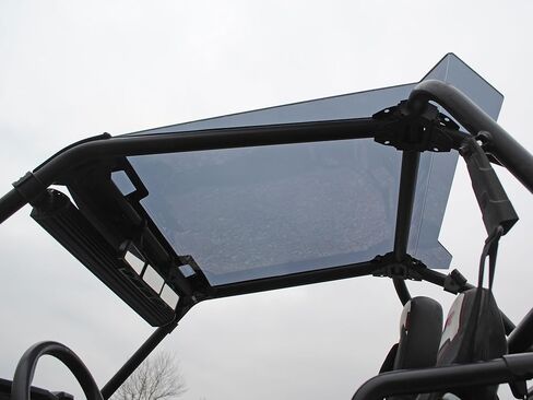 سقف SuperATV من البولي كربونات داكن اللون مع جناح خلفي لـ Polaris RZR 900 / RZR S 900 (2015-2020) | يحمي من الطقس والحطام | مريح، خالٍ من الخشخشة | صنع في الولايات المتحدة الأمريكية in Kuwait