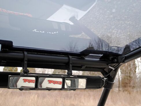 سقف SuperATV من البولي كربونات داكن اللون مع جناح خلفي لـ Polaris RZR 900 / RZR S 900 (2015-2020) | يحمي من الطقس والحطام | مريح، خالٍ من الخشخشة | صنع في الولايات المتحدة الأمريكية in Kuwait