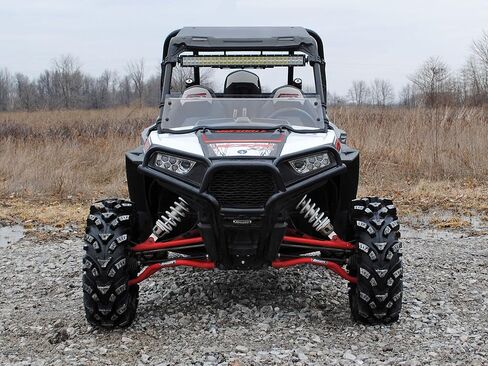 سقف SuperATV من البولي كربونات داكن اللون مع جناح خلفي لـ Polaris RZR 900 / RZR S 900 (2015-2020) | يحمي من الطقس والحطام | مريح، خالٍ من الخشخشة | صنع في الولايات المتحدة الأمريكية in Kuwait
