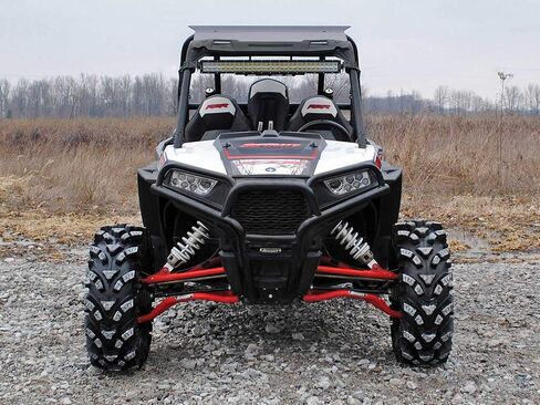 SuperATV Dark Tinted Polycarbonate Roof with Spoiler for Polaris RZR 900 / RZR S 900 (2015-2020) | Protects Against Weather and Debris | Snug, Rattle-Free Fit | USA Made in Saudi Arabia
