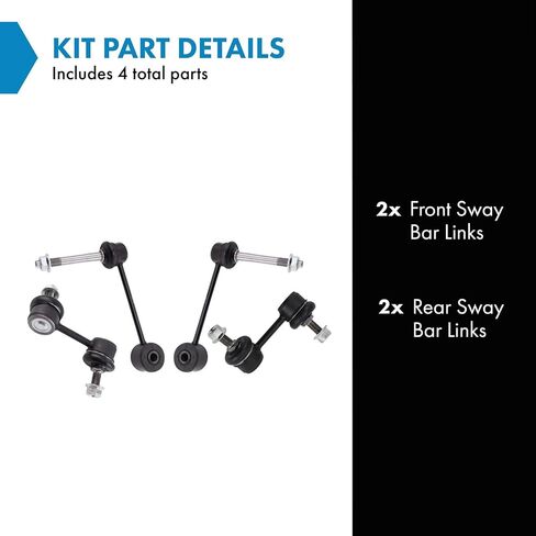 TRQ Sway Bar Stabilizer Link Set أمامي وخلفي متوافق مع 01-06 LS430 in Saudi Arabia