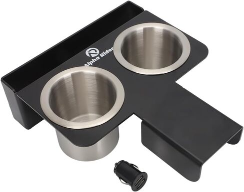 Truck Water Cup Drink Holder for 73-87/91 Chevy/GMC C/K 10/20/30, Upgraded Removable Cup Holder with Phone Slot & USB Charger for Chevy Truck Center Console with, Not for Manual Transmission in Saudi Arabia