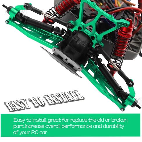 كتل التوجيه المصنوعة من سبائك العجلات، محاور C-Hubs Stub، حاملات المحور ترقيات جزء لـ 1/10 Slash Rustler Stampede Hoss 4x4 VXL 4wd، يسار ويمين، مع عجلة سداسية ومحامل تقفز لأعلى، أحمر in Saudi Arabia
