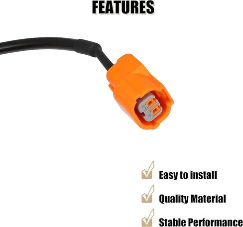 Uxcell 4 قطعة الجبهة الخلفية اليسرى اليمنى ABS حساس سرعة ABS الاستشعار رقم 57450SLNA01/57455SLNA01/57470SLNA01/57475SLNA01 لهوندا صالح 2007-2008 L4 1.5L in Saudi Arabia