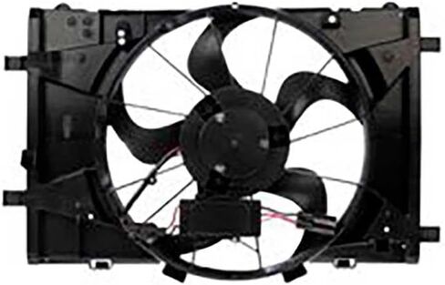 Engine Cooling Fan Assembly 1PC Replaces 9E5Z8C607A, BE5Z8C607A Compatible with Mercury Milan 2011 2010 Compatible with Fusion 2012 2010 2011 in Saudi Arabia