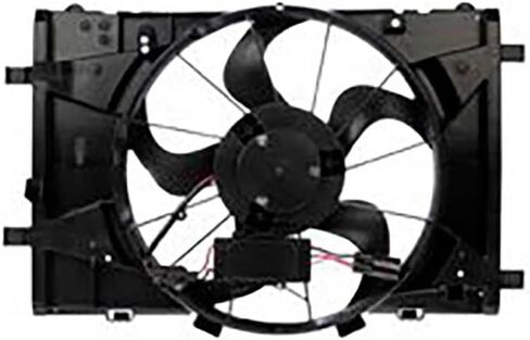 Engine Cooling Fan Assembly 1PC Replaces 9E5Z8C607A, BE5Z8C607A Compatible with Mercury Milan 2011 2010 Compatible with Fusion 2012 2010 2011 in Saudi Arabia