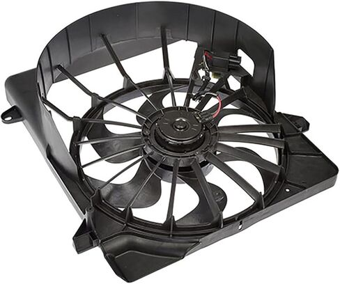 Engine Cooling Fan Assembly 1PC Replaces 68033228AA Compatible with Jeep Liberty 2012 2008 2009 2010 2011 in Saudi Arabia