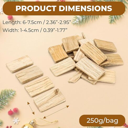 Driftwood Pieces for Crafts – 250g Bag of Natural Drift Wood for Christmas Ornaments, Holiday Photo Props, DIY Wedding Vase and Home Table Filler Decor, Beach Surf Art for Creating Frames, Wreath in Saudi Arabia