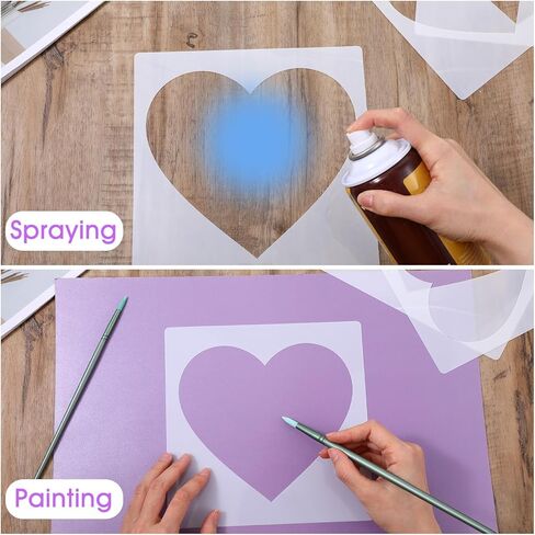 16 قطعة من استنسل الدائرة للرسم، كبيرة إلى صغيرة بأحجام مختلفة، قوالب دائرية للرسم على الخشب، أداة رسم دوائر استنسل طلاء بخاخ بلاستيكي قابلة لإعادة الاستخدام، للجدران، ورق الفنون، المدرسة المنزلية in Kuwait