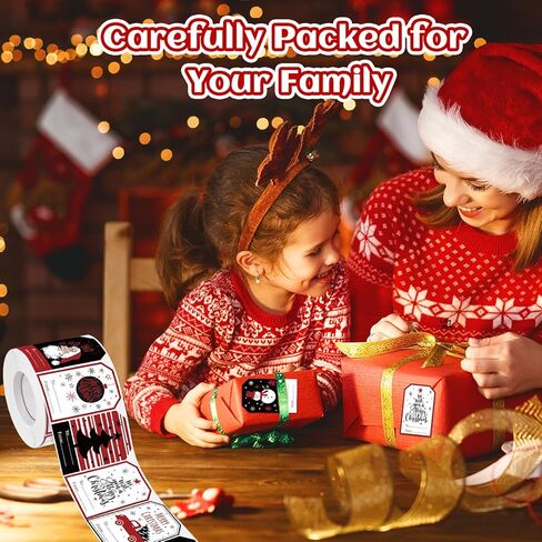 800 Pieces Christmas Tags Christmas to from Labels Self Adhesive Christmas Tag Christmas Stickers Tag Sticker Christmas Paper Tags for Decorations, 8 Styles (Cute Style) in Saudi Arabia