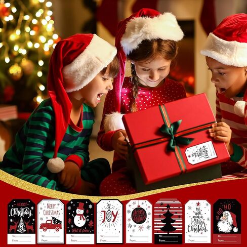 800 Pieces Christmas Tags Christmas to from Labels Self Adhesive Christmas Tag Christmas Stickers Tag Sticker Christmas Paper Tags for Decorations, 8 Styles (Cute Style) in Saudi Arabia