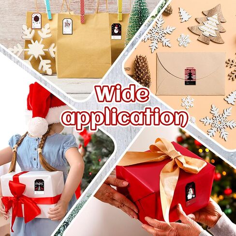 800 Pieces Christmas Tags Christmas to from Labels Self Adhesive Christmas Tag Christmas Stickers Tag Sticker Christmas Paper Tags for Decorations, 8 Styles (Cute Style) in Saudi Arabia