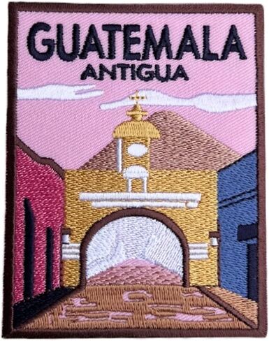 Generic Guatemala Patch (3.5 Inch) Embroidered Iron-on/Sew-on Badge Travel Souvenir Emblem Quetzal Maya Tikal Central America Mesoamerica Gift Patches, KarmA617, Large in Saudi Arabia