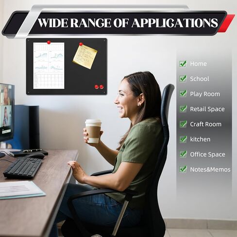 لوح مغناطيسي مكون من قطعتين، لوح مغناطيسي للجدار، عرض الحروف المغناطيسية والأرقام وبرطمانات التوابل والملاحظات اللاصقة والصور، مناسب للجدران والثلاجات والمقصورات والخزائن والمزيد (17 بوصة × 12 بوصة) in Kuwait