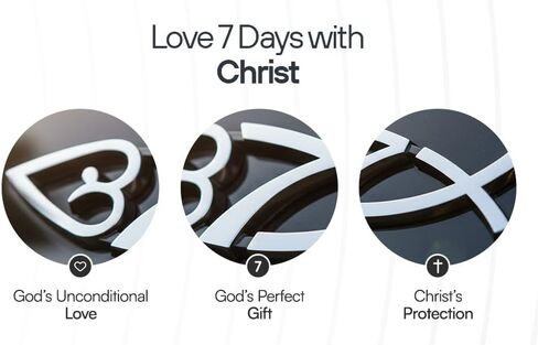 New Jesus Fish Car Decal 4 x 1.4 Inch – 3D Metallic Look Chrome Christian Symbol of Faith | Durable Weatherproof Vinyl Sticker | Car, Truck, SUV, Laptop, Window - Show The Love of Christ in Saudi Arabia