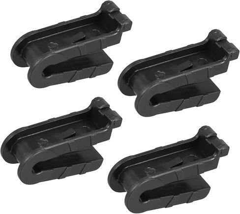Universal Front Wiper Blade Arm Adapter Clip J Hook Type C - Pack of 4 Black Replacement Durable Material in Saudi Arabia