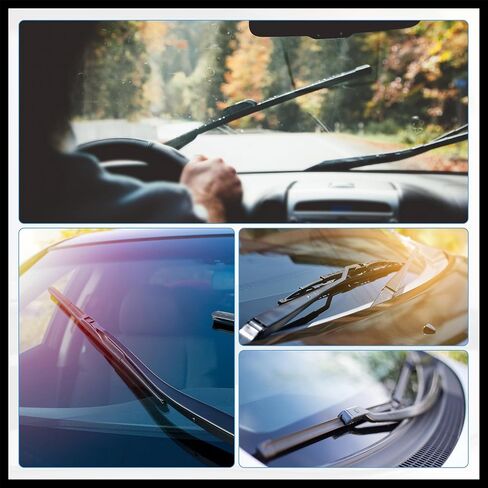 Universal Front Wiper Blade Arm Adapter Clip J Hook Type C - Pack of 4 Black Replacement Durable Material in Saudi Arabia