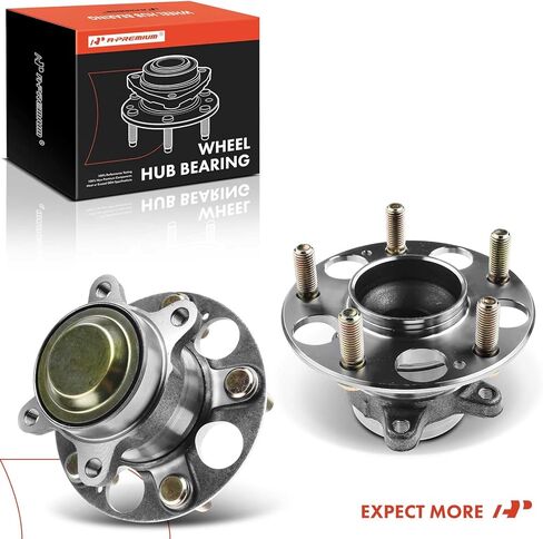 A-Premium 2 × محمل العجلة الخلفية ومجموعة المحور مع 5 عروات متوافقة مع Honda Civic 2013-2015، Acura ILX 2016-2018 in Saudi Arabia