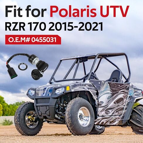 JAVIK Ignition Key Switch Compatible with Polaris RZR 170 2015-2019 2020-2021, O.E.M# 0455031 in Saudi Arabia