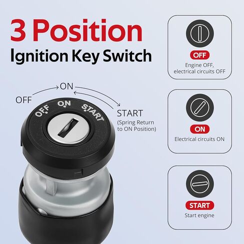 JAVIK Ignition Key Switch Compatible with Polaris RZR 170 2015-2019 2020-2021, O.E.M# 0455031 in Saudi Arabia