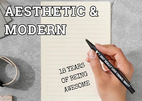 هدايا InnoBeta Crow لمحبي الغراب، مجموعة أقلام حبر جاف مكونة من 4 قطع، هدايا للغراب الذي يذاكر كثيرا في أعياد الميلاد والكريسماس وأي مناسبة خاصة in Kuwait