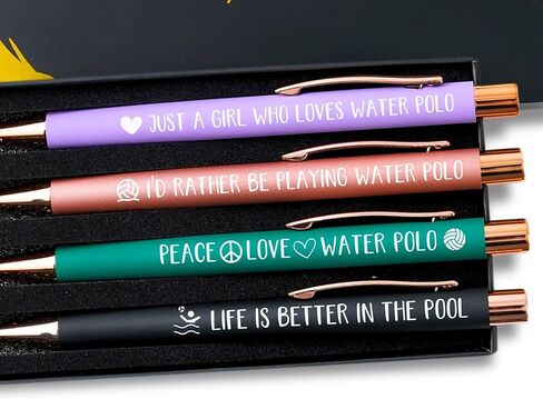 InnoBeta Water Polo Gifts for Women, Ballpoint Pen Set of 4 in Saudi Arabia