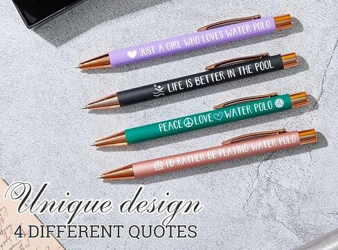 InnoBeta Water Polo Gifts for Women, Ballpoint Pen Set of 4 in Saudi Arabia