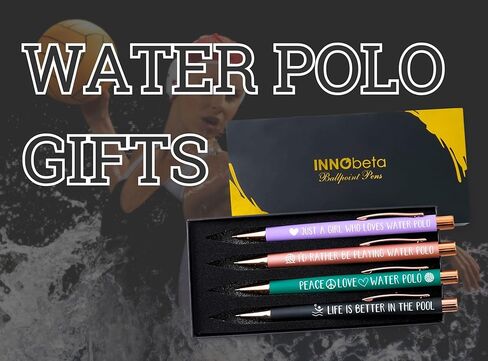 InnoBeta Water Polo Gifts for Women, Ballpoint Pen Set of 4 in Saudi Arabia