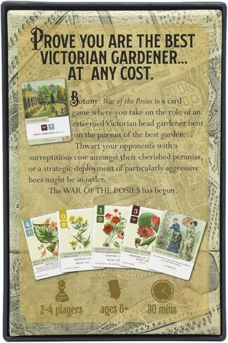 Botany: War of the Posies | Family Strategy Game for Young Botanists and Adults | Ages 8+ | for 2-4 Players | Average Playtime 30 mins | Perfect for Family Game Night in Saudi Arabia