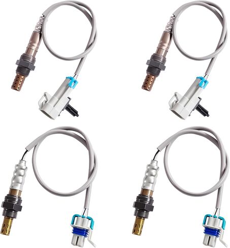 مستشعر الأكسجين O2 4 قطع 213-4229 234-4668، 02 مستشعرات المنبع متوافق مع كاديلاك لإسكاليد، لسيارة تشيفي لسيارة أفالانش سيلفرادو سوبربان تاهو، لسيارة جي إم سي لسييرا يوكون in Saudi Arabia
