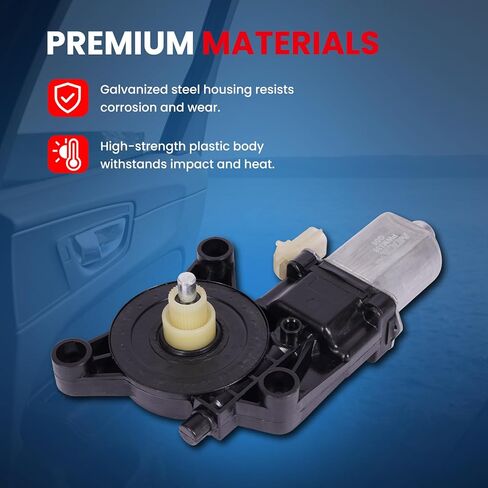 MOCA Front Left/Right Power Window Motor w/ 2-Pin Fits for 11-15 for Chrysler 200, 08-16 for Chrysler Town & Country, 08-20 for Dodge Grand Caravan, 12-15 for Ram C/V in Saudi Arabia