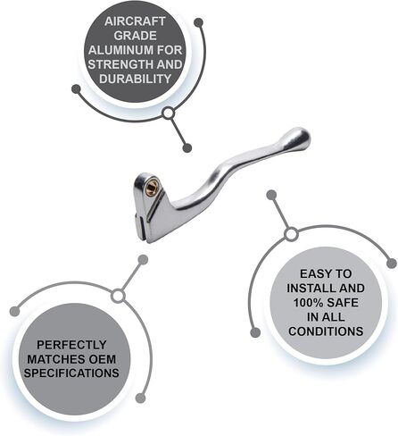 Tusk Clutch Lever Polished - Fits: Honda CRF125F (Big Wheel) 2014-2019 in Saudi Arabia