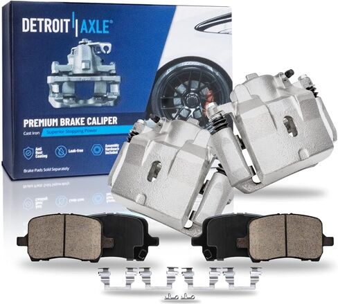 Detroit Axle - Front Brake Kit for Chevrolet Malibu Pontiac G6 Saturn Aura Brake Calipers Ceramic Brake Pads Replacement in Saudi Arabia