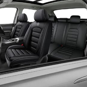 Car Seat Covers for Renegade,for Jeep Renegade 2015-2023,Waterproof Leather Seat Covers,Compatible Airbag,Full Set Comfort Car Seat Protectors(Black&Green) in Saudi Arabia