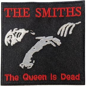 Smiths Band Patch | Morrissey The Queen is Dead Album Art | 80s Post-Punk Rock Pop Music Memorabilia | Emo Aesthetic Embroidered Iron-On Badge Applique | 3.5" x 3.5" in Saudi Arabia