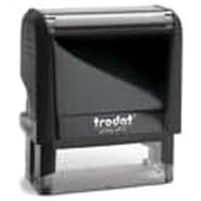 Custom Self Inking Rubber Stamp - Up to 4 Lines of Text - For Home or Office in Saudi Arabia