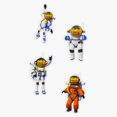 MAGNET Astroneer Suits ملصق فينيل مغناطيسي ملصق مغناطيسي 5 بوصة in Saudi Arabia